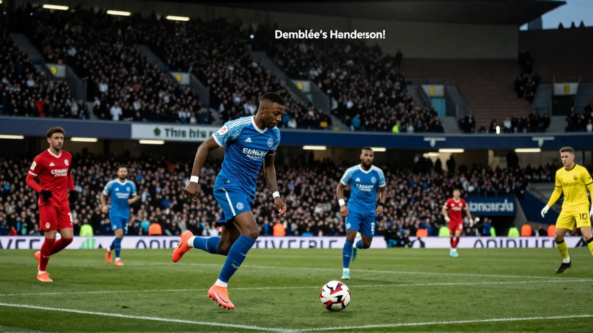 Dembélé frappe dans les gants de Henderson !